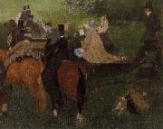 Edgar Degas On the Racecourse painting